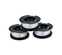 Black+Decker Weed Eater Spool Trimmer Line, confezione da 3 bobine di ricambio da 30 piedi, diametro 0,065 pollici (AF1003ZP)