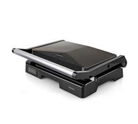 Grill Elettrico BXGR1000E con Vassoio di Raccolta Antiaderente Potenza 1000 W Colore Nero