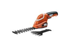 Black+Decker Kit Tagliasiepi batteria + guanti + forbici giardinaggio GSL700KIT-QW