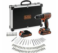 BDCDC18BAFC, Trapano avvitatore Nero/Orange