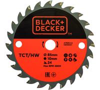 BLACK+DECKER A7525 Disco per mini sega circolare TCT 85x10mm 24 denti