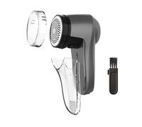 BLACK+DECKER - Levapelucchi elettrico. Senza fili. Autonomia 90 minuti. Caricatore USB. Deposito rimovibile. Adatto a tutti i tessuti. Design ergonomico. Grigio scuro