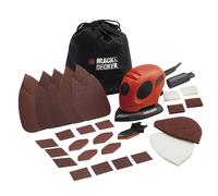 Black&Decker Levigatrice Palmare KA161BC orbitale 55W Mouse sacca +15 accessori