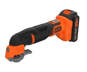 BLACK+DECKER Levigatrice oscillante multifunzione a batteria 18V in valigetta BDCOS18D1K
