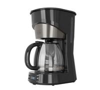 BLACK+DECKER - Macchina da caffè americano BXCO1002E | 1000W | 12 tazze | Timer 24h | Controllo digitale | Sistema antigoccia | Piastra riscaldante | Auto-off | Filtro lavabile | Inox antigraffio