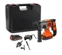 Trapano tassellatore batteria Black&Decker Trap.Tass. 18V Li +2Batt+Val. BDC900E2K