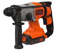 BLACK+DECKER Martello combinato SDS-Plus a batteria 1x2Ah, in valigetta BCD900D1S