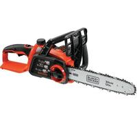 BLACK+DECKER Motosega senza fili 36 V, motosega elettrica 30 cm con batteria 2,5 Ah, caricatore e serbatoio 110 ml, lubrificazione automatica, tendicatena senza attrezzi, GKC3630L25-QW
