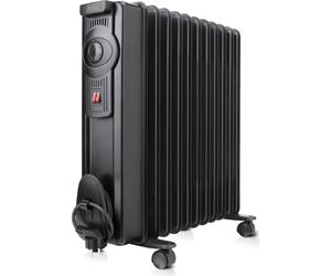 Black & Decker Radiatore Termosifone Elettrico ad Olio Stufa Portatile 11 Elementi Potenza 2000 Watt con Termostato - BXRA 2000E