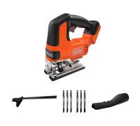 BLACK+DECKER Seghetto Alternativo a BatteriaBrushless, Solo Corpo Macchina 18V, con 6 Lame,Batteria Non Inclusa, BLCJS78NZ-XJ