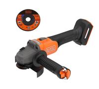 BLACK+DECKER Smerigliatrice a Batteria senza Spazzole da 18 V, 115 cm, Nuda, BCG6L8N-XJ