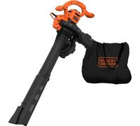 Black & Decker Soffiatore Elettrico Aspiratore Foglie Aspirafoglie Potenza 2600 Watt 11.7 m3/min - BEBLV260