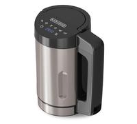 Black+Decker - Soup Maker BXSM1000E 1040W | Caraffa Acciaio Inox 1,6L | 7 Programmi Automatici | Funzione Mantenimento Caldo | Display Digitale | Senza BPA