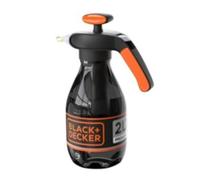 BLACK+DECKER Spruzzatore per piante 2L - Spruzzatore a pressione con spray d'acqua regolabile - Spruzzatore d'acqua/nebulizzatore d'acqua per piante e pulizia - Spruzzatore per piante con pompa - Nero