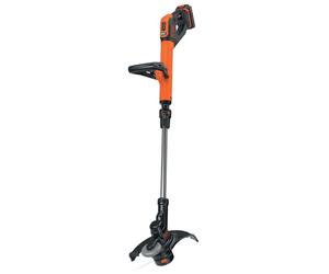 BLACK+DECKER STC1820PC-GB Cordless 28 cm String Grass Trimmer 2.0Ah Lithium Ion Battery, Orange