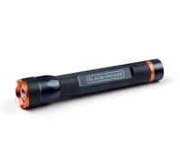 BLACK+DECKER Torcia LED 110 lumen - 3 W - 100 m - 3 modalità di illuminazione: alta, bassa, pulsante, nero/arancione