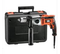 BLACK+DECKER, Trapano a percussione 1100W a 2 velocità meccaniche in valigetta. KR1102K