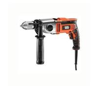 BLACK+DECKER, Trapano a percussione 1100W a 2 velocità meccaniche in valigetta. KR1102K