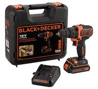 BDCDD186K Trapano con impugnatura a pistola Ioni di Litio 1.5Ah Nero, Arancione trapano senza fili, Trapano avvitatore Nero/Orange, Trapano con impugnatura a pistola, Perforamento, Nero, Arancione, 2,5 cm, 1 cm, 360 Giri/min