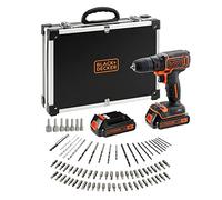 BDCDC18BAFC, Trapano avvitatore Nero/Orange
