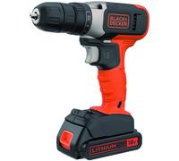 Black & Decker Trapano avvitatore a batteria 18V 1.5Ah Senza Fili Cordless Velocit 600 giri/min - BCD001C1-QW