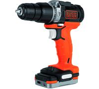 BLACK&DECKER BDCHD12S1 TRAPANO PERCUSSIONE AVVITATORE A BATTERIA POWER BANK 12V