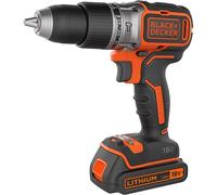BLACK & DECKER Trapano/avvitatore Brushless a percussione 18V-1.5AH a velocità variabile 0-420/0-1.650 giri/min