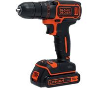 Black+Decker Trapano Avvitatore A Batteria Inclusa 1,5 Ah Batteria 18 V BDCDC18