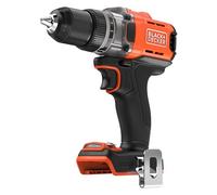 BLACK+DECKER Trapano avvitatore a batteria da 18 V, coppia massima di 45 Nm, 2 marce, mandrino senza chiave e luce LED, BCD382XN-XJ