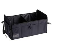 Black+Decker Trunk Storage Box - 59 x 36 x 30 cm, 2 scomparti, scomparti laterali aggiuntivi, con manici, colore: Nero