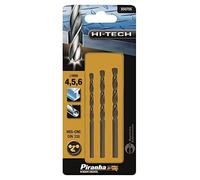 BLACK+DECKER X50755-QZ Set di 3 Punte per Trapano HSS, Diametro 4-5-6 mm