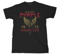 Black Deep Purple Highway Star autorizzato Uomo maglietta
