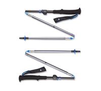 BLACK DIAMOND Distance Flz Poles Pewter - Unisex - Nero / Grigio / Blu - Taglia 125- modello 2023