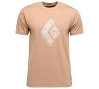 Black Diamond Engineered Diamond Short Sleeve T-shirt Beige S Uomo