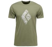 Black Diamond - T-shirt in cotone biologico - M Engineered Diamond SS Tee Tundra per Uomo in Cotone - Taglia S - Verde Verde S