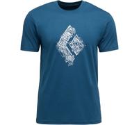 T-shirt Black Diamond Engineered Diamond manica corta blu intenso - XL
