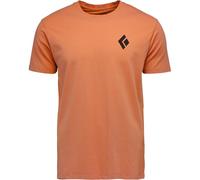 Black Diamond - T-shirt in cotone biologico - M Equipment For Alpinist SS Tee Moab Brown per Uomo - Taglia XL - Arancione