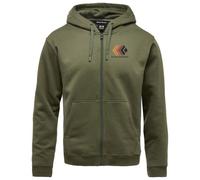Black Diamond - Felpa con cappuccio in cotone organico - M Faded Full Zip Hoody Tundra per Uomo in Cotone - Taglia M - Kaki Kaki M