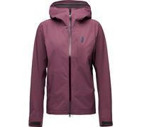 Black Diamond - Giacca da alpinismo impermeabile e traspirante - W Highline Stretch Shell Fig per Donne - Taglia L - Bordeaux