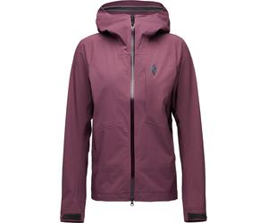 Black Diamond - Giacca da alpinismo impermeabile e traspirante - W Highline Stretch Shell Fig per Donne - Taglia XS - Bordeaux