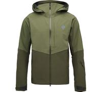Black Diamond - Giacca da sci da escursionismo impermeabile e traspirante - M Recon Stretch Shell Tundra Dark Moss per Uomo in Nylon - Taglia M - Verde