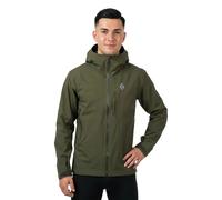 Black Diamond - Giacca da alpinismo impermeabile e traspirante - M Highline Stretch Shell Dark Moss per Uomo - Taglia L - Kaki