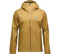 Black Diamond - Giacca impermeabile e traspirante - M Fineline Stretch Shell Flax per Uomo - Taglia L - Marrone