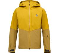 Black Diamond - Giacca impermeabile e traspirante - M Recon Stretch Shell Amber Flax per Uomo in Nylon - Taglia L - Giallo