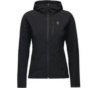 Black Diamond - Giacca versatile da donna con cappuccio - W Coefficient Storm Full Zip Hoody Black per Donne in Pelle - Taglia S - Nero