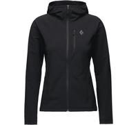 Black Diamond - Giacca versatile da donna con cappuccio - W Coefficient Storm Full Zip Hoody Black per Donne in Pelle - Taglia L - Nero