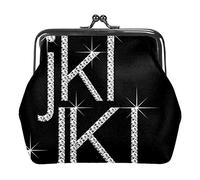 Black Diamond Letters Gemstones Coin Purse Wallet Bag Change Pouch Regali per donne Bambini Ragazze Portachiavi