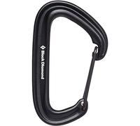 Black Diamond Litewire Carabiner - Moschettone Leggero e Resistente, Taglia Unica, Colore Nero