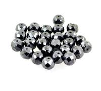 Black Diamond Loose Perline 6 MM 30 Carbonado Terra Estratto AAA Certificato