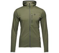 Black Diamond M Coefficient Fleece Hoody - felpa in pile - uomo XL Dark Green man Polartec Power Grid,Bluesign